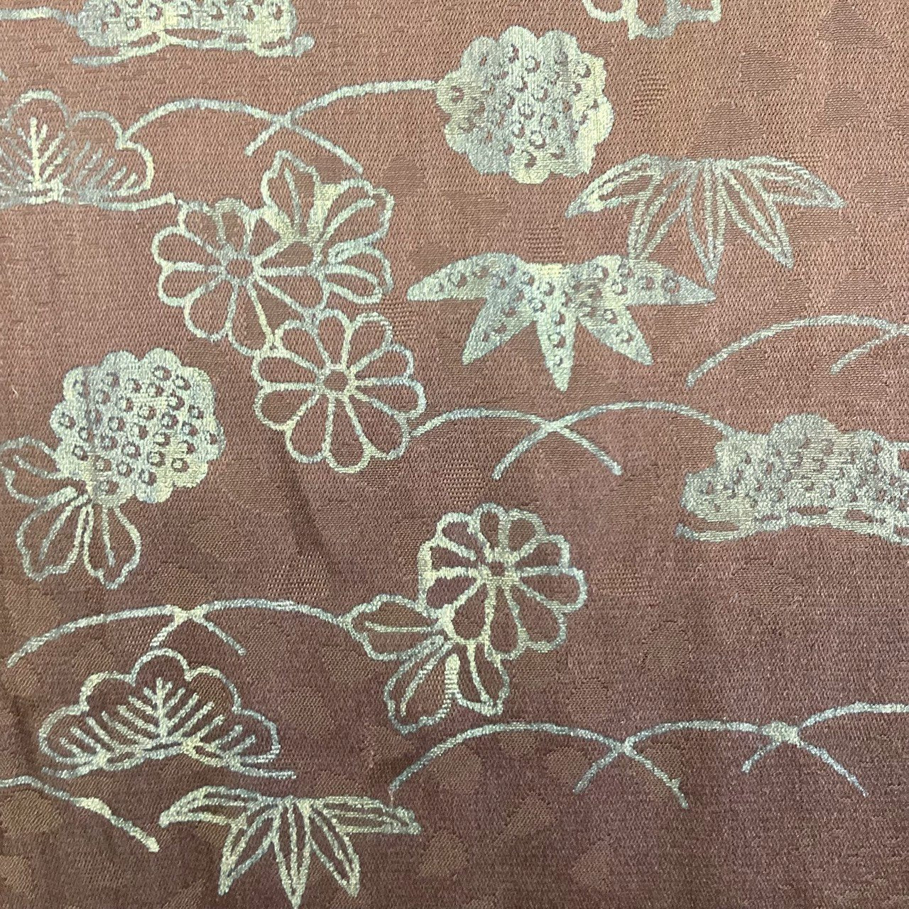 ［8273］帯締め 帯揚げ セット 草花文様 ぼかし 正絹 着物 帯絞め