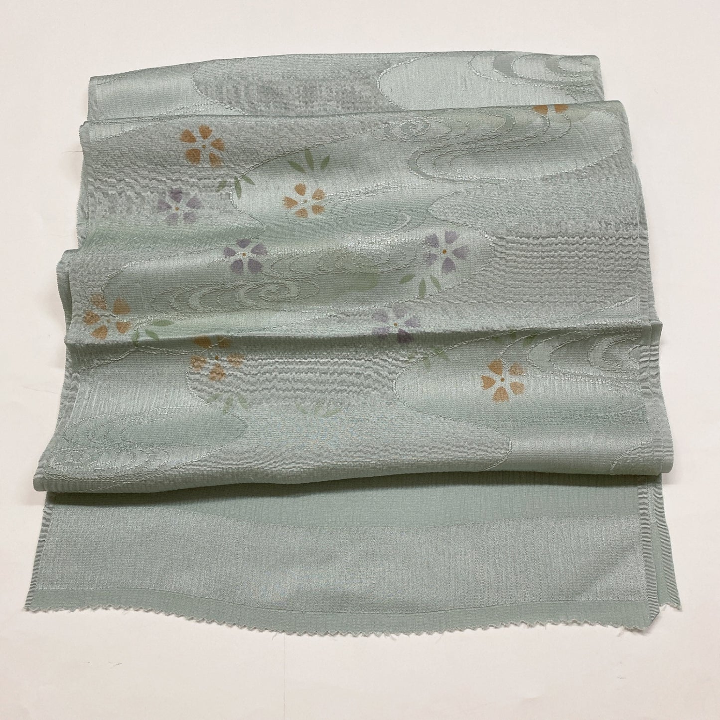 ［8601］帯締め 帯揚げ セット 草花流水文様 正絹 着物 帯絞め