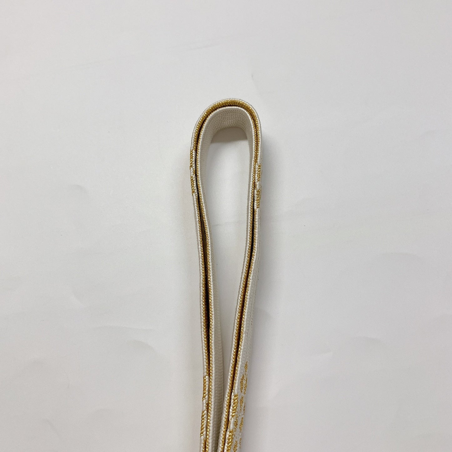 ［8643 ］帯締め 帯揚げ セット 扇面草花流水文様 金糸 正絹 着物 帯絞め