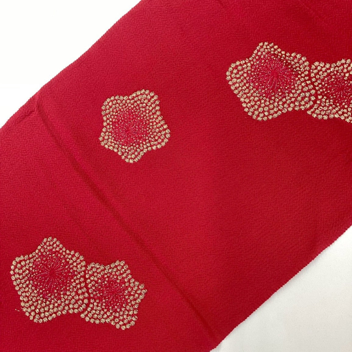 8222# Japanese Kimono Accessory Vintage Obiage and Obijime 2-piece Set Silk