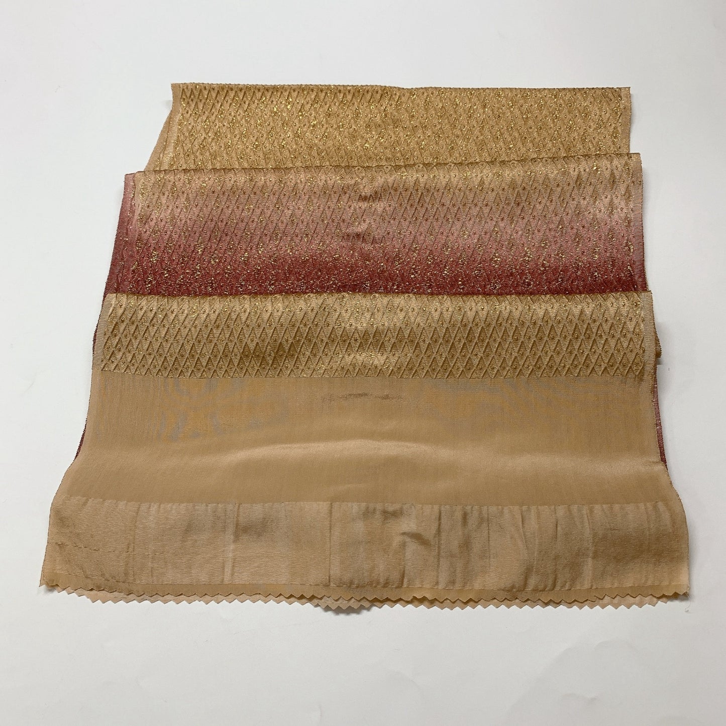 9028# Japanese Kimono Accessory Vintage Obiage and Obijime 2-piece Set Silk