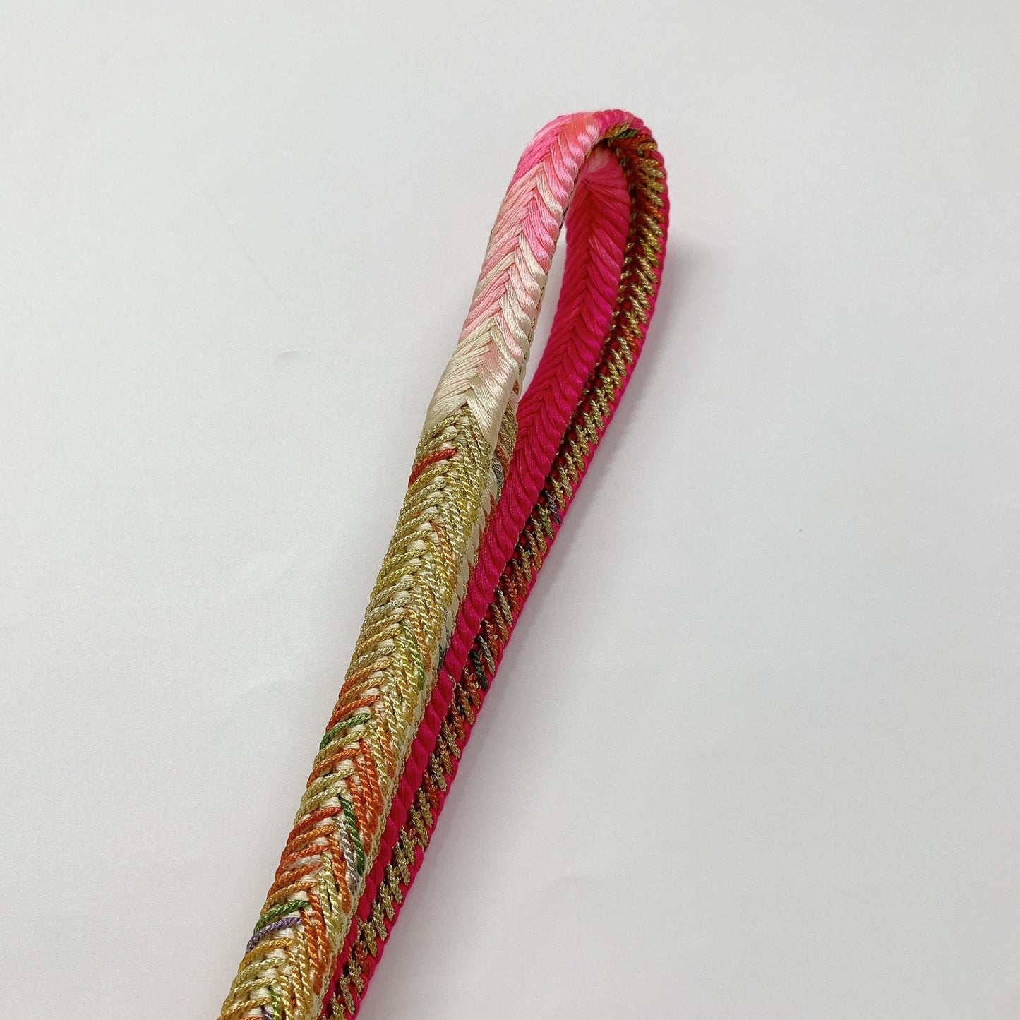 ［8402］帯締め 帯揚げ セット 果樹文様 ぼかし 金糸 正絹 着物 帯絞め