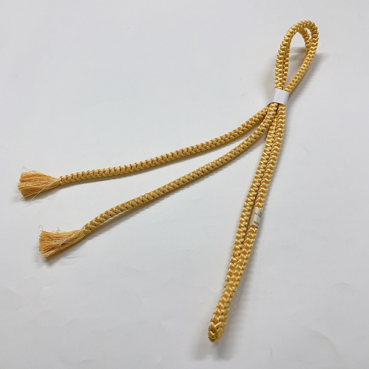 ［8692］帯締め 帯揚げ セット 草花文様 金彩 正絹 着物 帯絞め