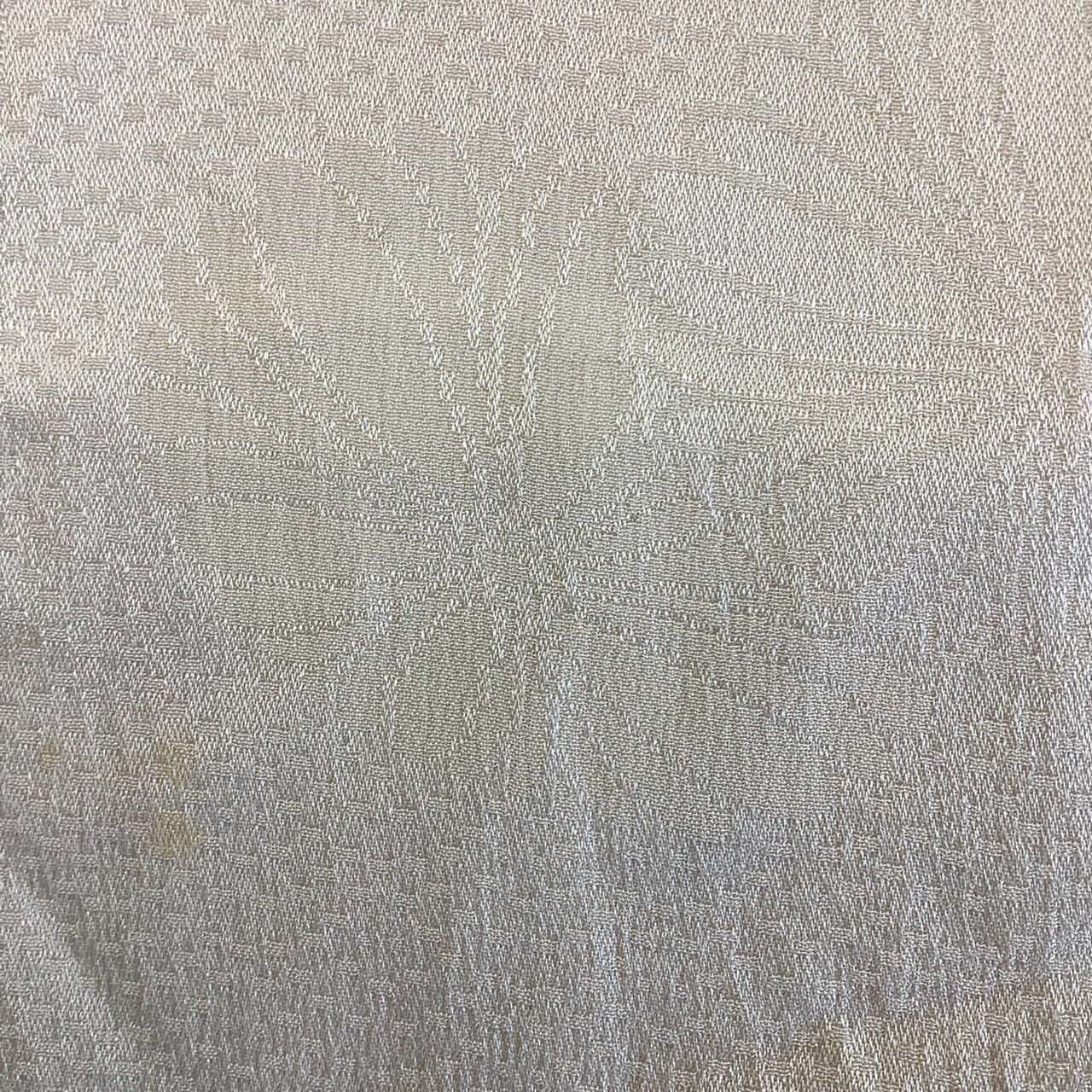 ［8492］帯締め 帯揚げ セット 菊青海波文様 金糸 正絹 着物 帯絞め