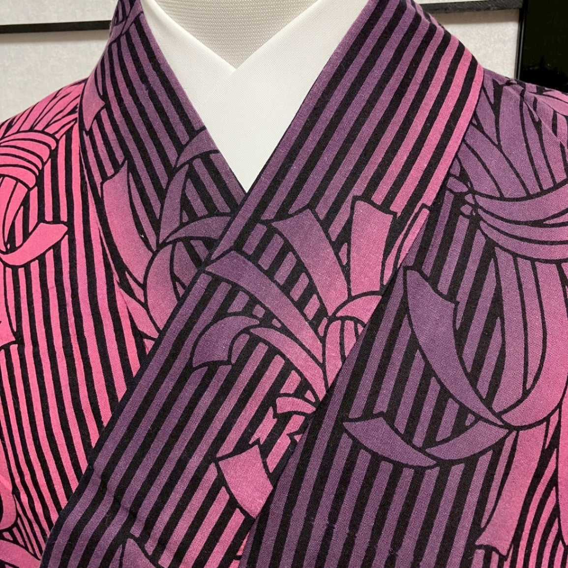 ［9435］浴衣 美品 束ね熨斗目 ぼかし ゆかた レディース リメイク 綿