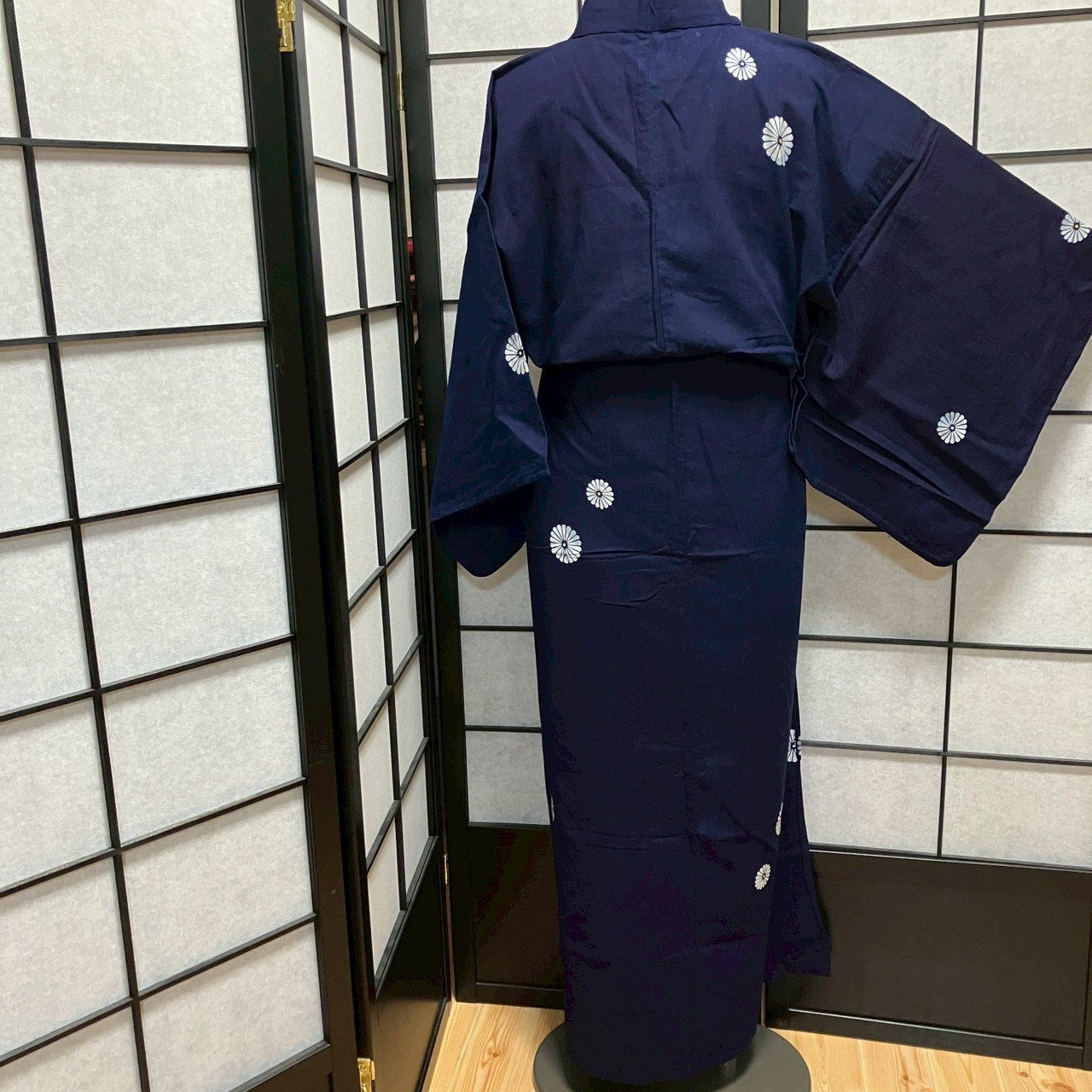 8774# Japanese Yukata Womens Vintage Fabric Cotton Robe Kimono Traditional