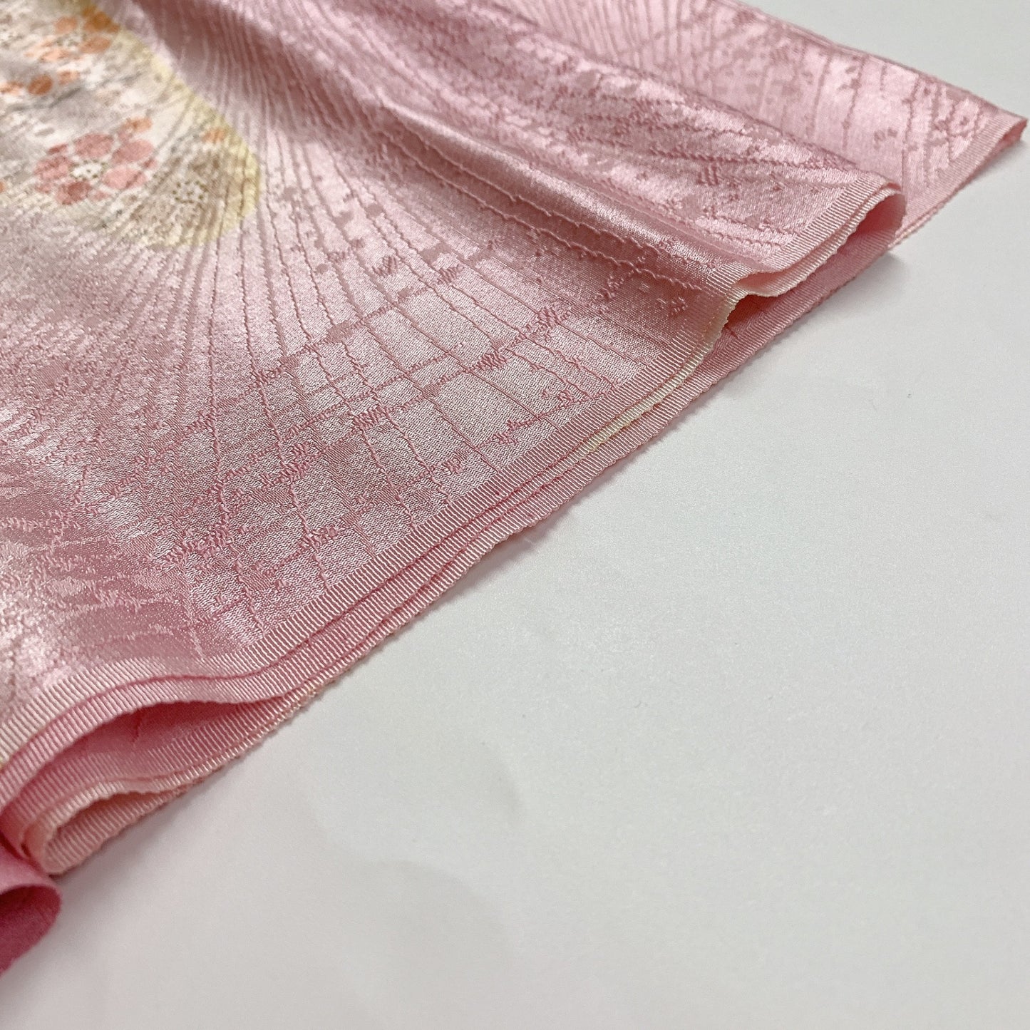 ［8636］帯締め 帯揚げ セット 草花地紋 正絹 着物 帯絞め