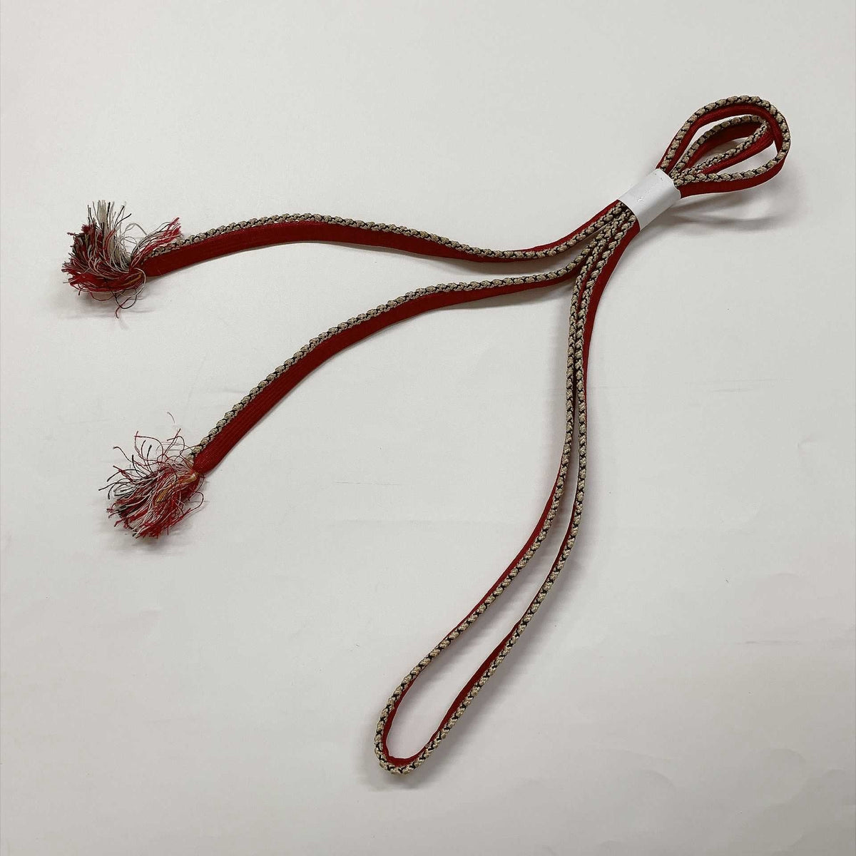 ［9291］帯締め 帯揚げ セット 草花雲取文様 縮緬 正絹 着物 帯絞め