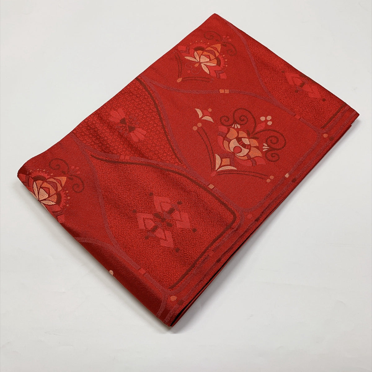 ［9372］名古屋帯 花吉祥文様 八寸 正絹 着物