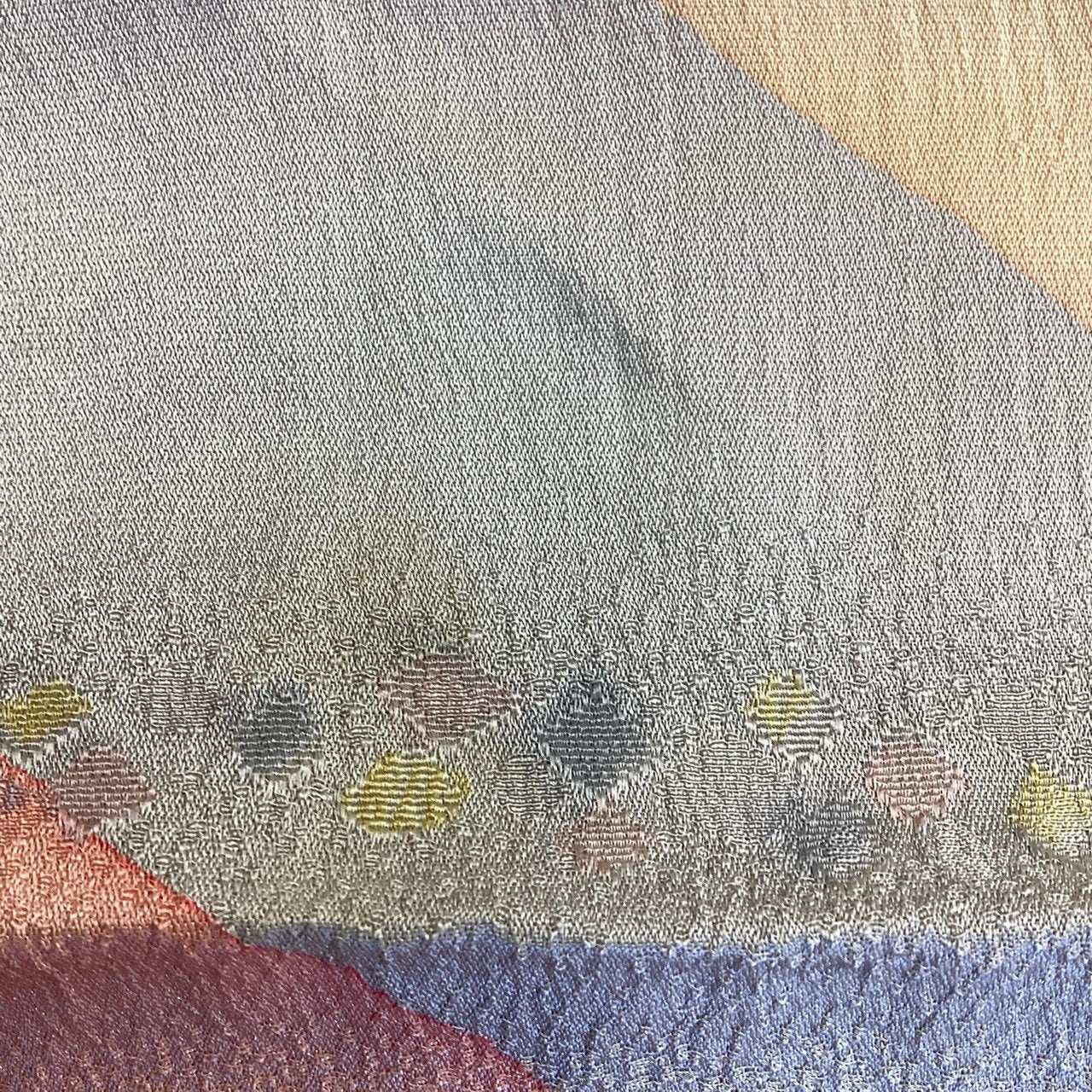 ［9207］帯締め 帯揚げ セット 花散らし 正絹 着物 帯絞め