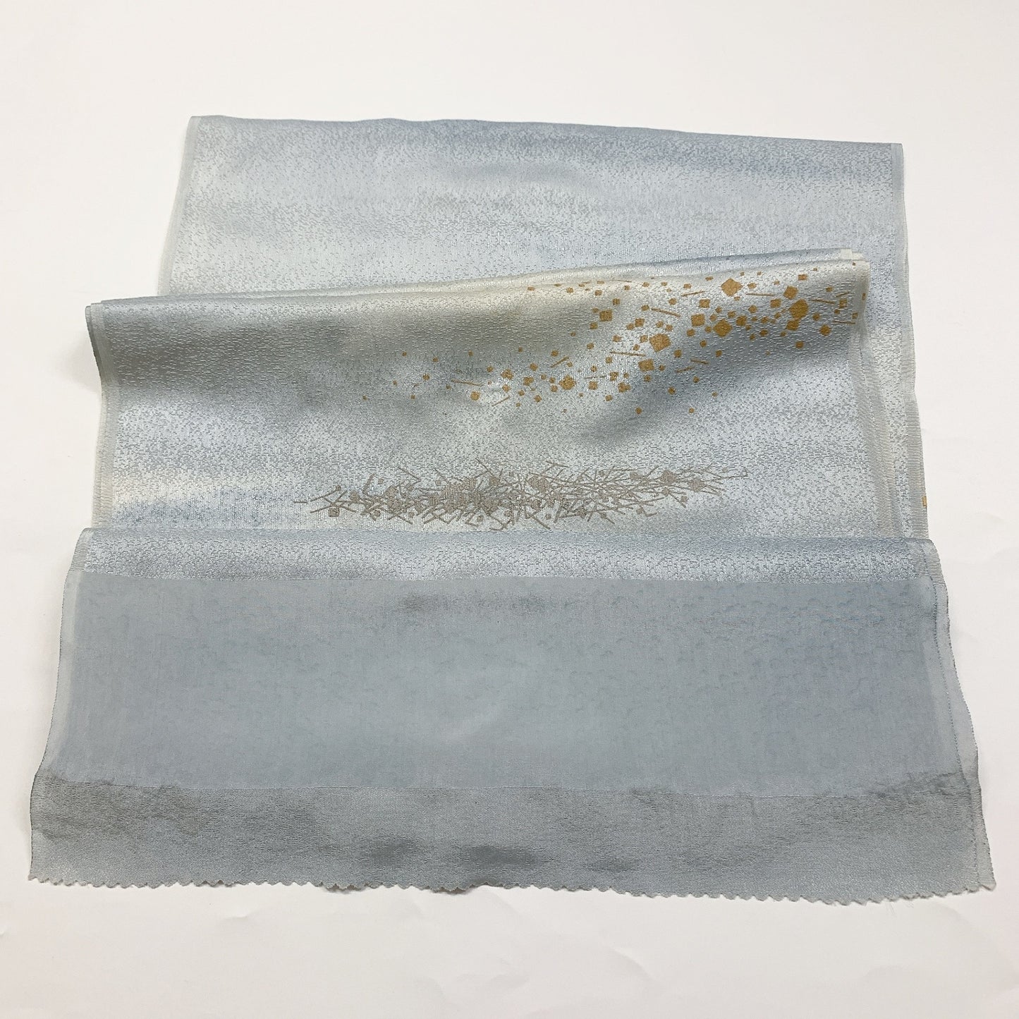 ［8640］帯締め 帯揚げ セット 霞文様 箔散らし 金彩 正絹 着物 帯絞め