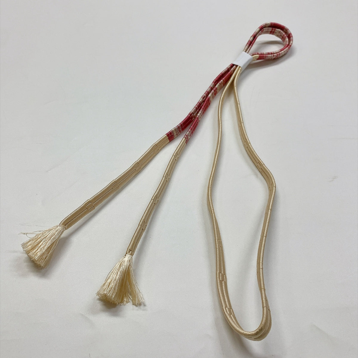 ［9764］帯締め 帯揚げ セット 草花文様 金彩 ぼかし 正絹 着物 帯絞め
