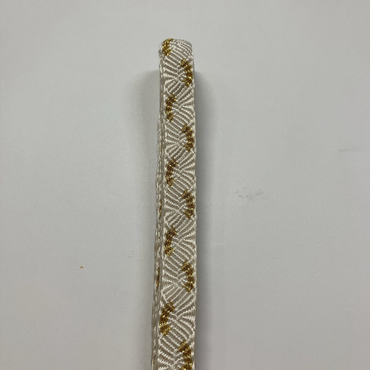 ［9276］帯締め 帯揚げ セット 花紗綾形 金糸 白 正絹 着物 帯絞め