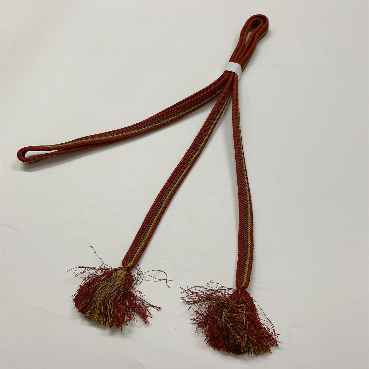［9300］帯締め 帯揚げ セット 草花立波雪輪文様 縮緬 正絹 着物 帯絞め