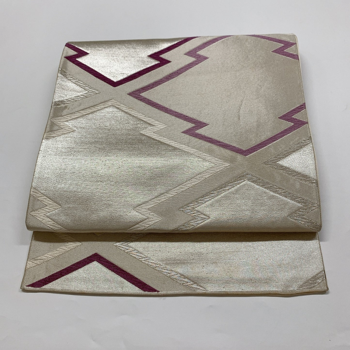 9008# Japanese Vintage Fukuro Obi Belt Kimono Fabric Silk Traditional