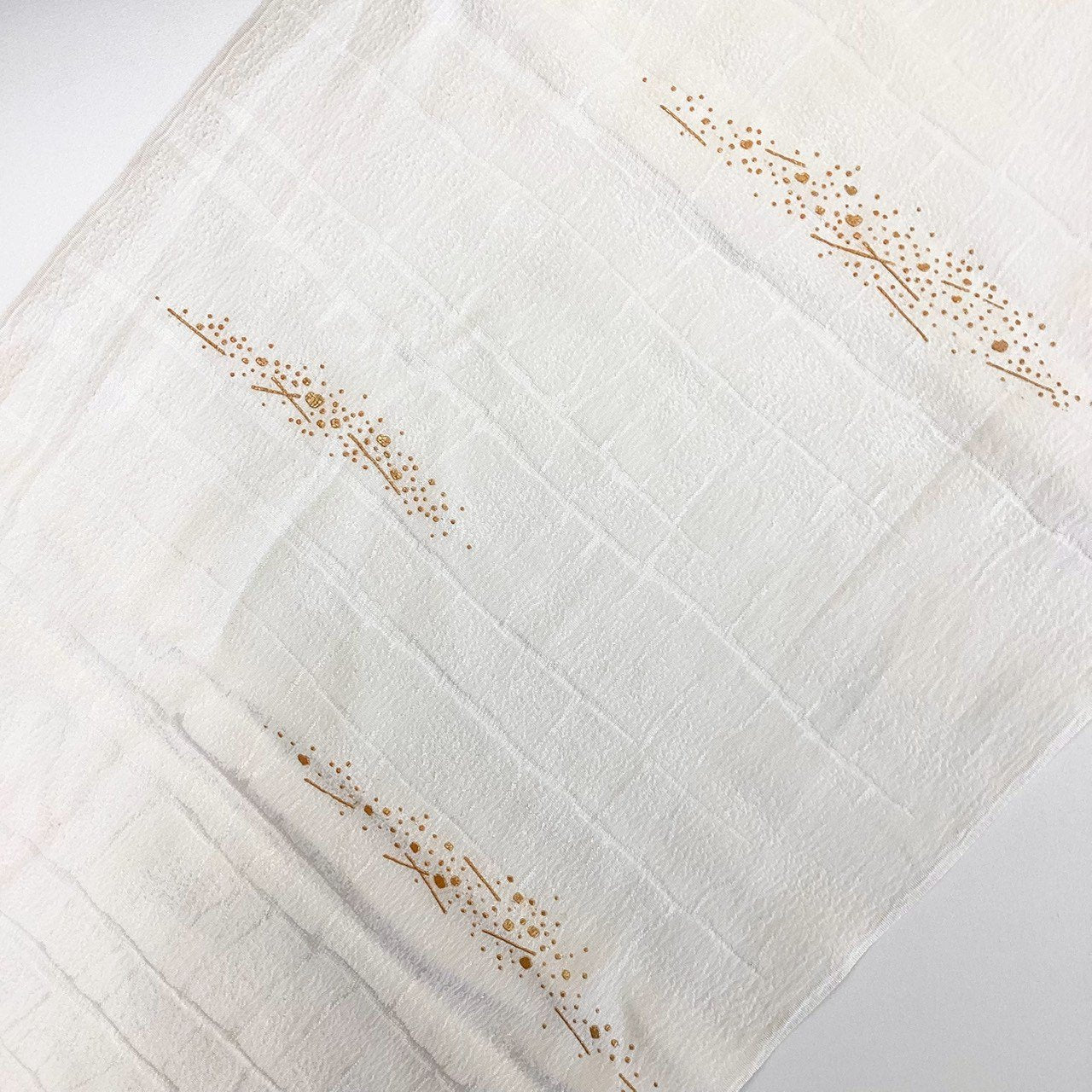 ［8586］帯締め 帯揚げ セット 華紋 金彩 刺繍 逸品 正絹 着物 帯絞め