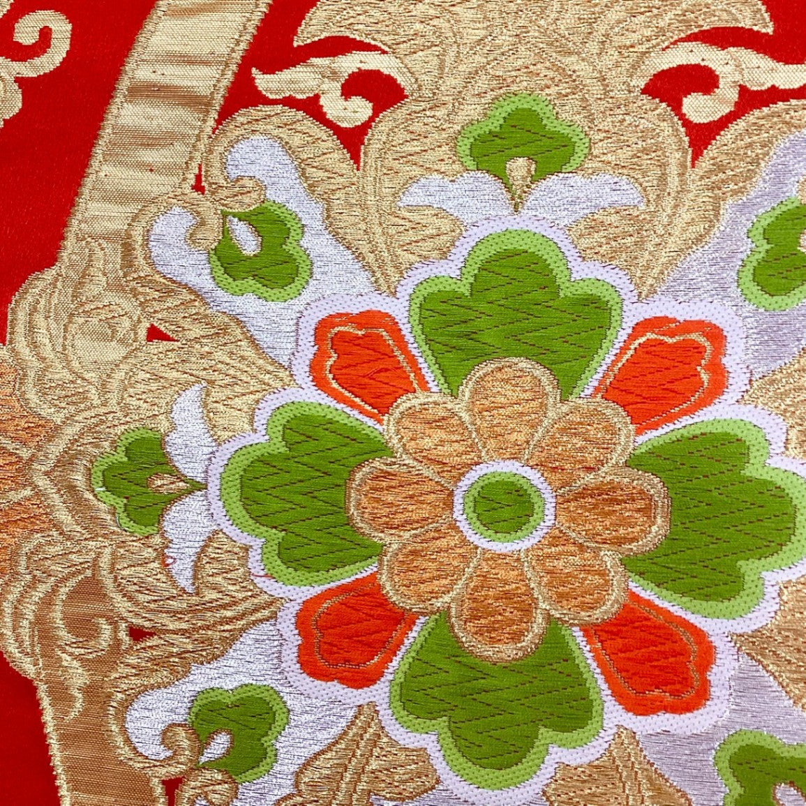 ［8850］袋帯 花吉祥立湧文様 金銀糸 六通 正絹 着物 フォーマル