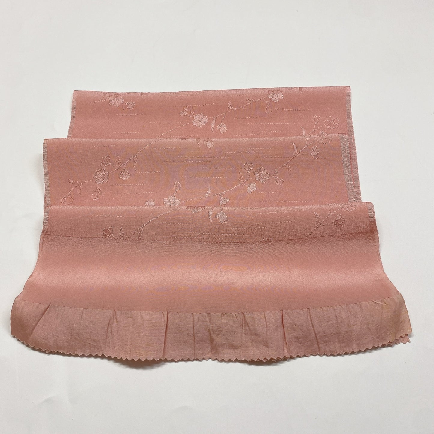 ［8345］帯締め 帯揚げ セット 枝花文様 金糸 正絹 着物 帯絞め