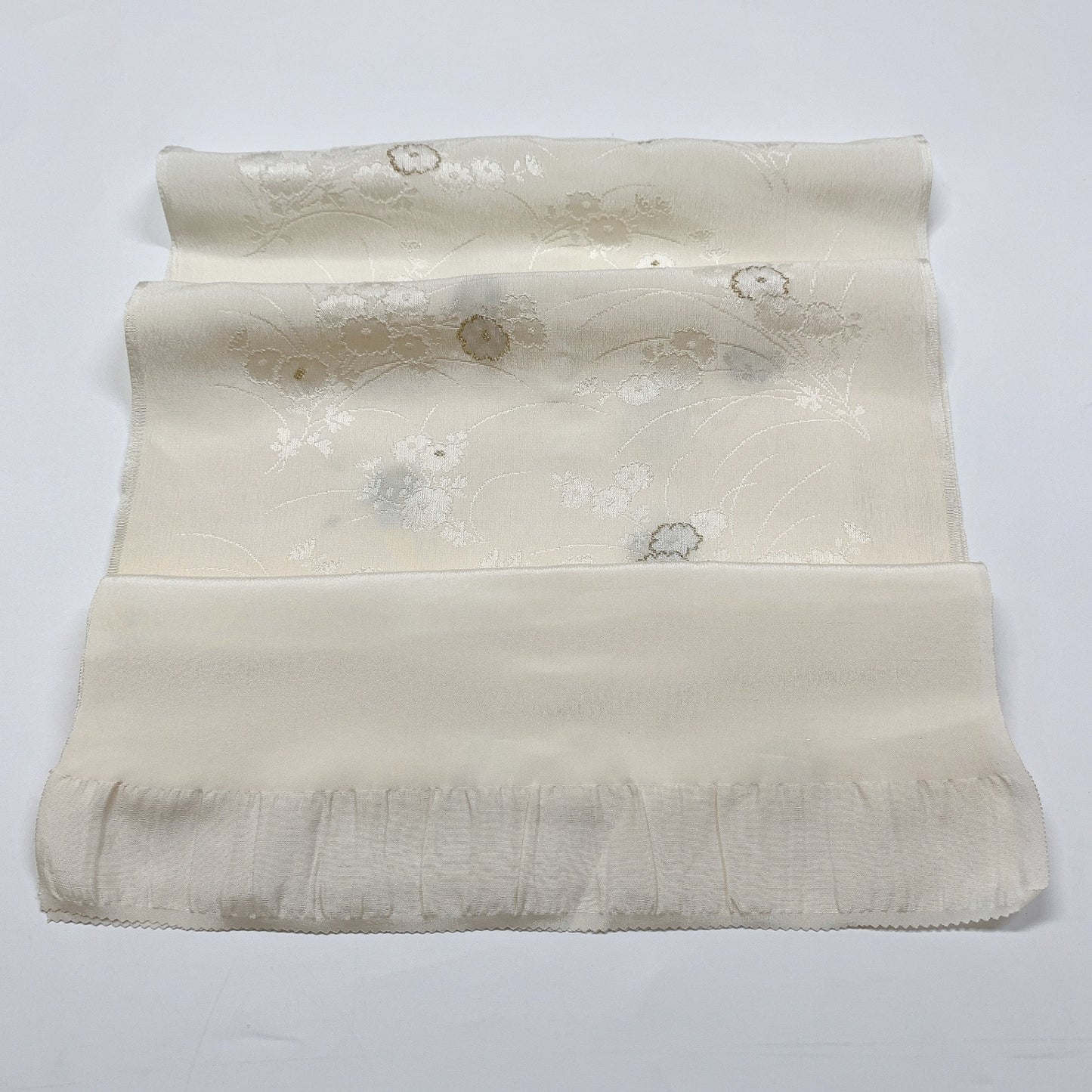8723# Japanese Kimono Accessory Vintage Obiage and Obijime 2-piece Set Silk