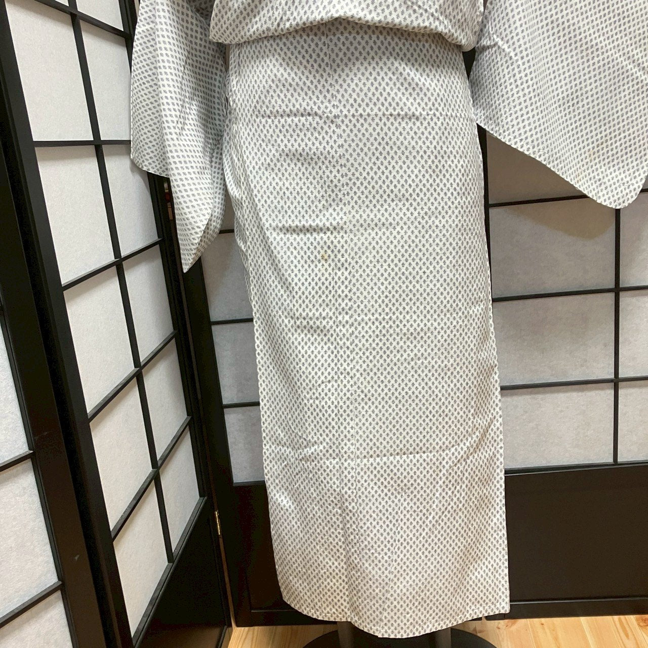 ［9091］浴衣 菱文様 綿 ゆかた レディース リメイク