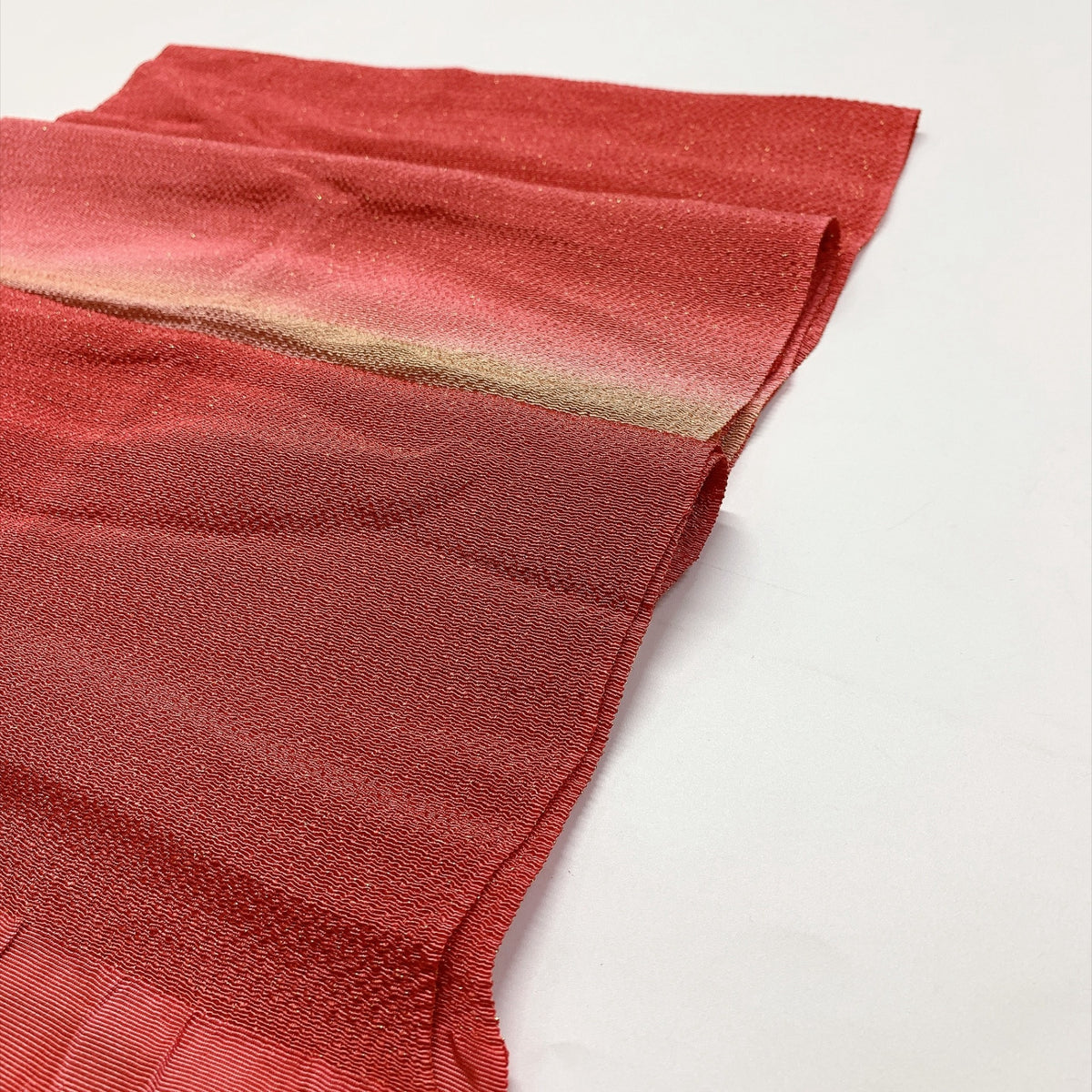 ［9767］帯締め 帯揚げ セット 霞文様 ぼかし 金通し地 正絹 着物 帯絞め
