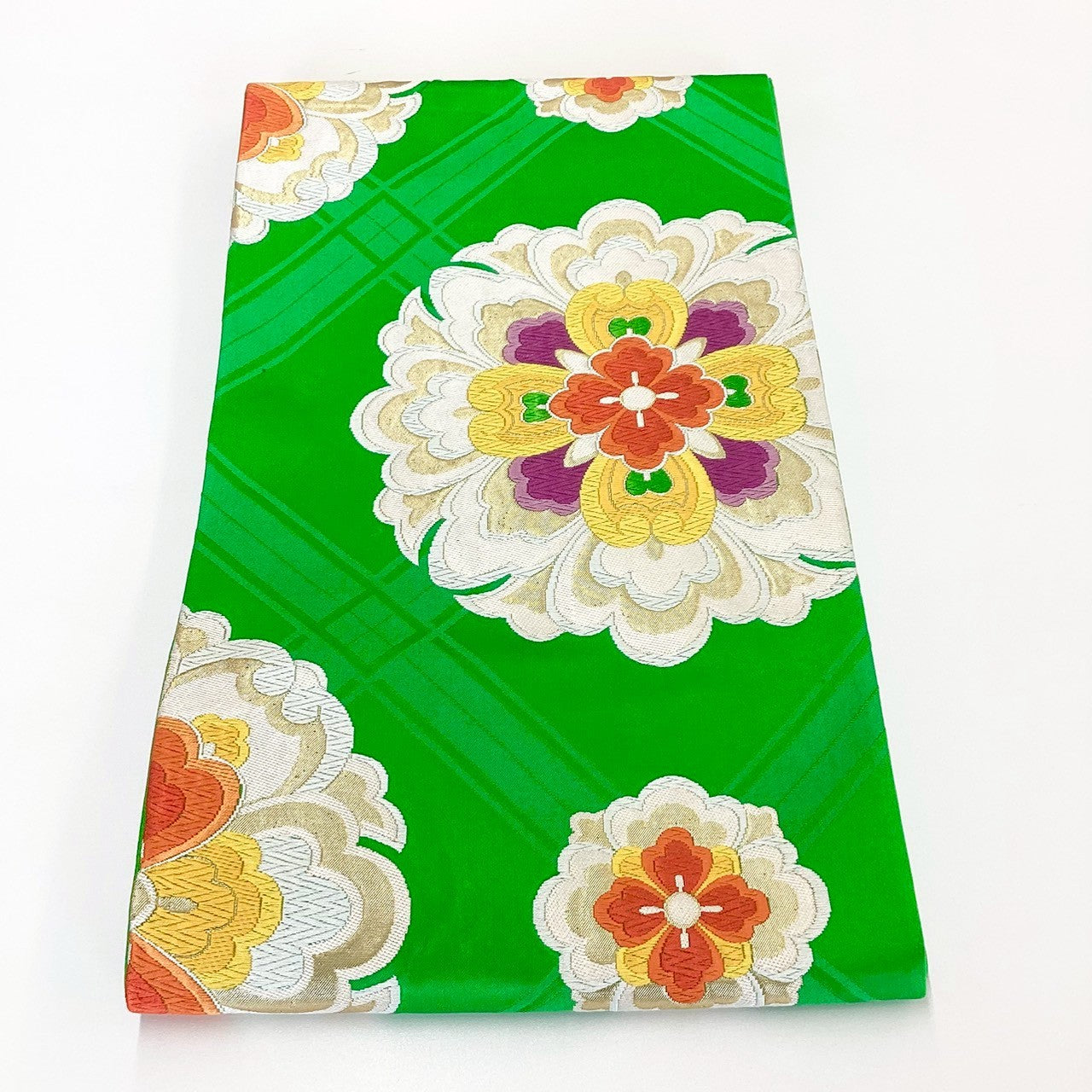 ［8858］袋帯 華紋 刺繍 六通 正絹 着物 フォーマル