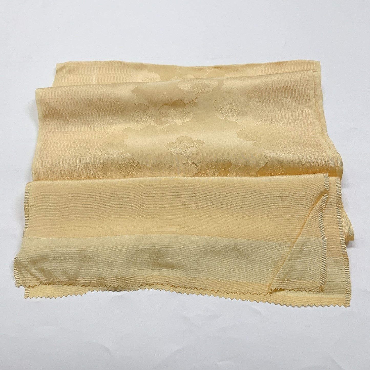［8649］帯締め 帯揚げ セット 枝花文様 正絹 着物 帯絞め