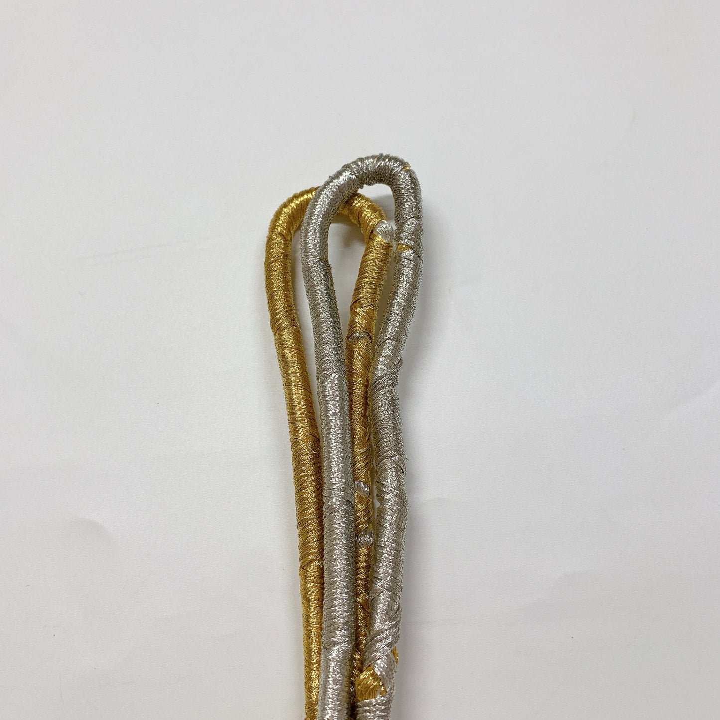 ［8650］帯締め 帯揚げ セット 扇面花吉祥文様 金銀糸 正絹 着物 帯絞め