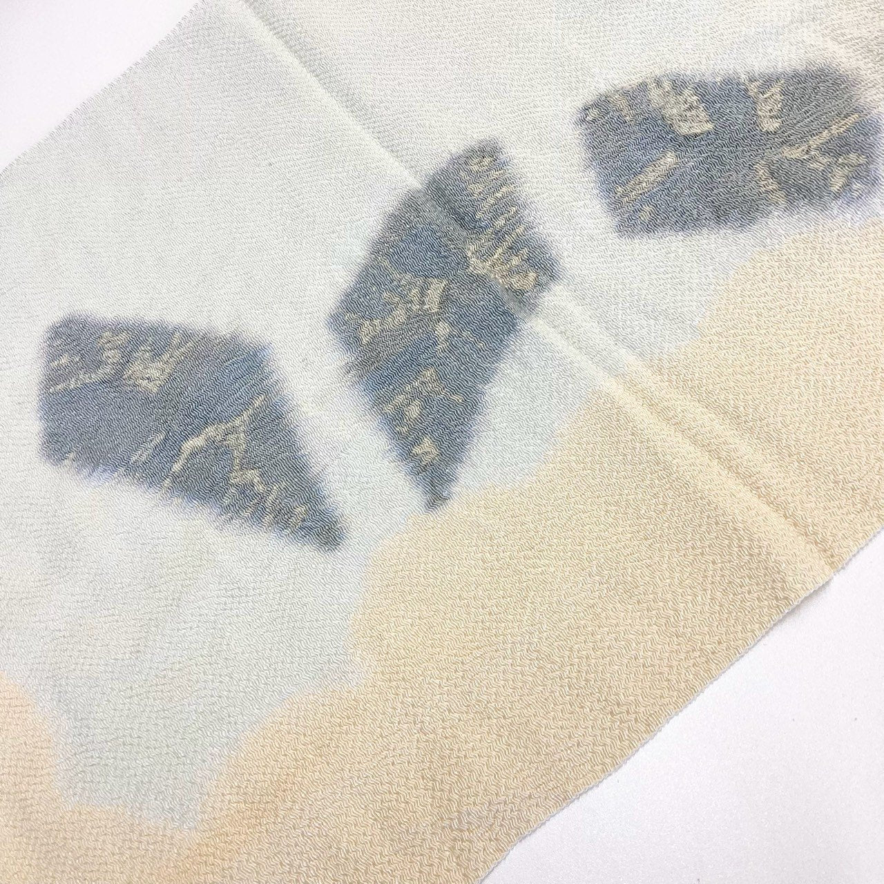 ［9215］帯締め 帯揚げ セット 抽象文様 縮緬 正絹 着物 帯絞め