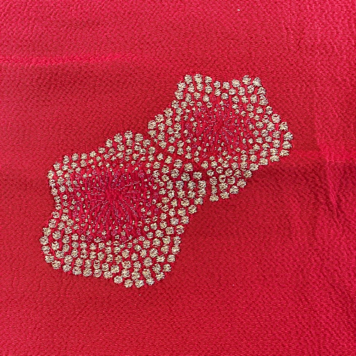 8222# Japanese Kimono Accessory Vintage Obiage and Obijime 2-piece Set Silk