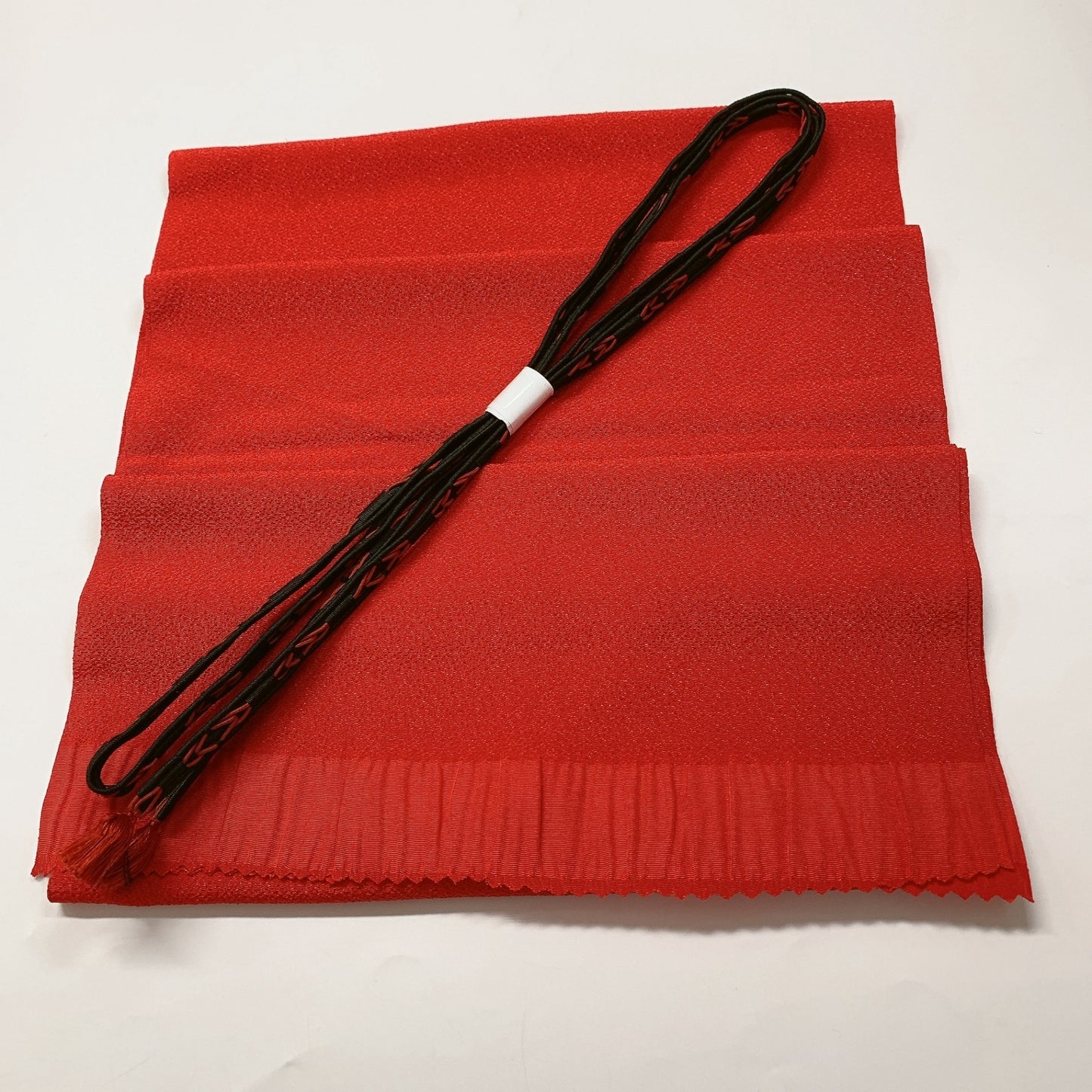 9026# Japanese Kimono Accessory Vintage Obiage and Obijime 2-piece Set Silk