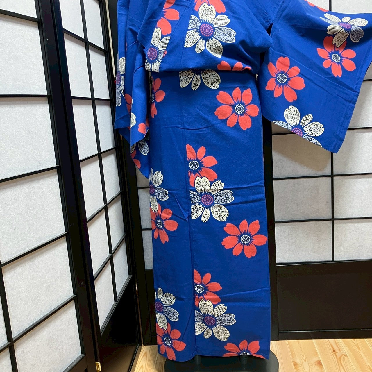 ［9439］浴衣 草木文様 ゆかた 綿 レディース リメイク