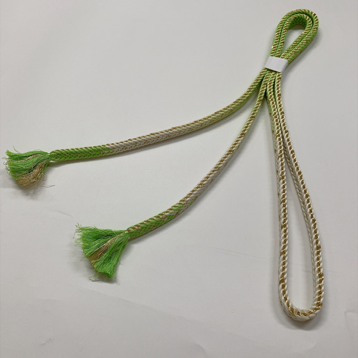 ［9311］帯締め 帯揚げ セット 変わり立湧文様 金糸 正絹 着物 帯絞め