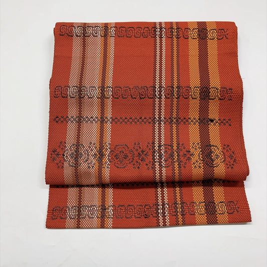 9359# Japanese Vintage Nagoya Obi Belt Kimono Fabric Silk Traditional
