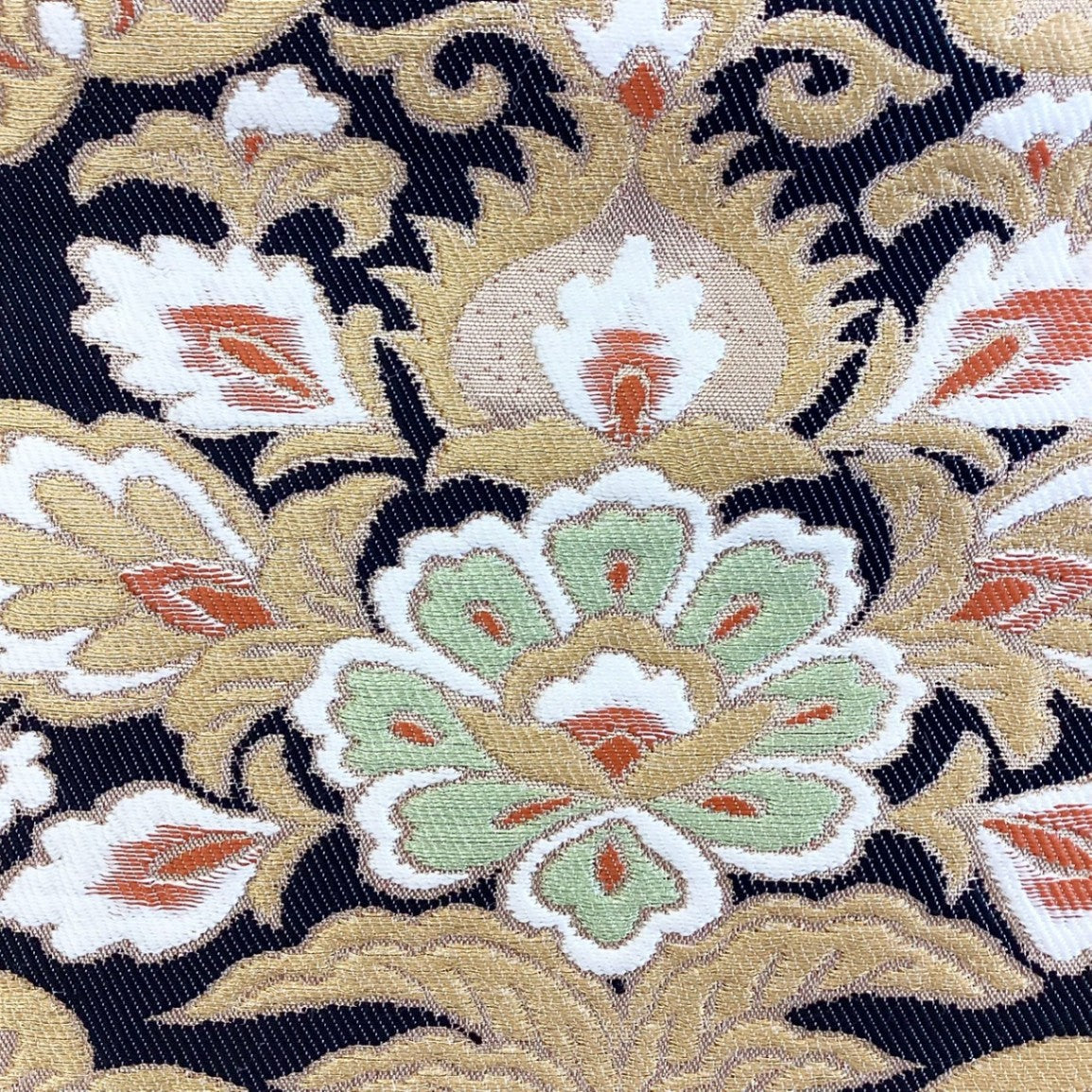 8824# Japanese Vintage Fukuro Obi Belt Kimono Fabric Silk Traditional