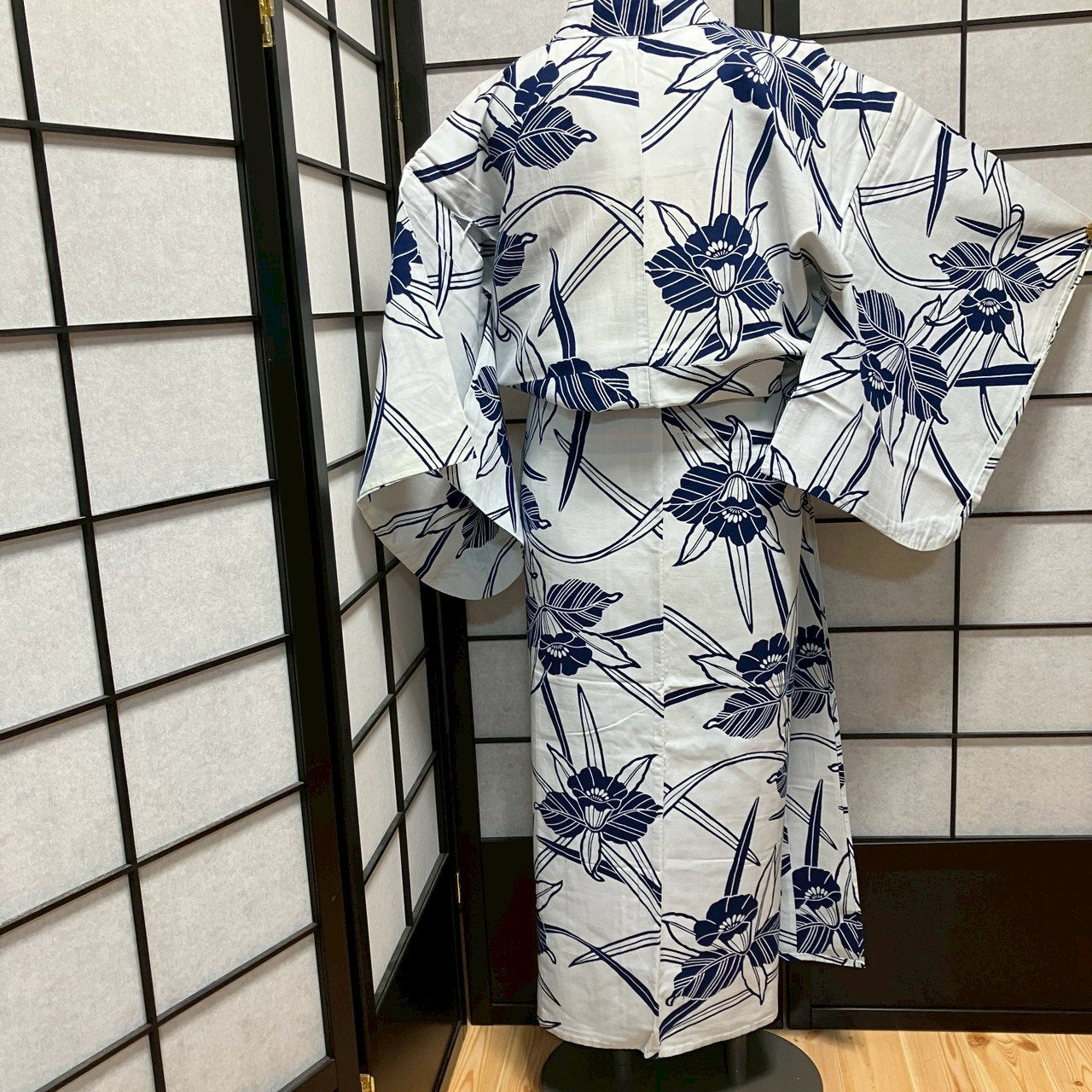 ［9106］浴衣 草花文様 ゆかた レディース 綿 リメイク