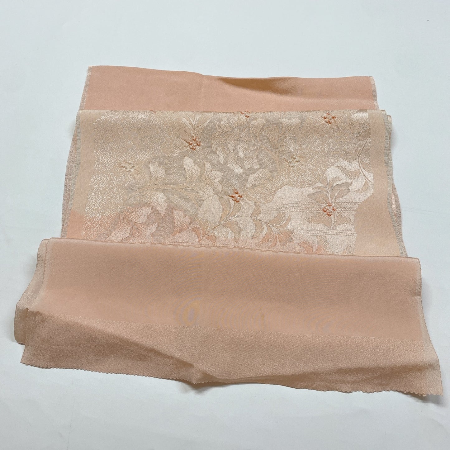［8596］帯締め 帯揚げ セット 枝花文様 絞り ぼかし 正絹 着物 帯絞め