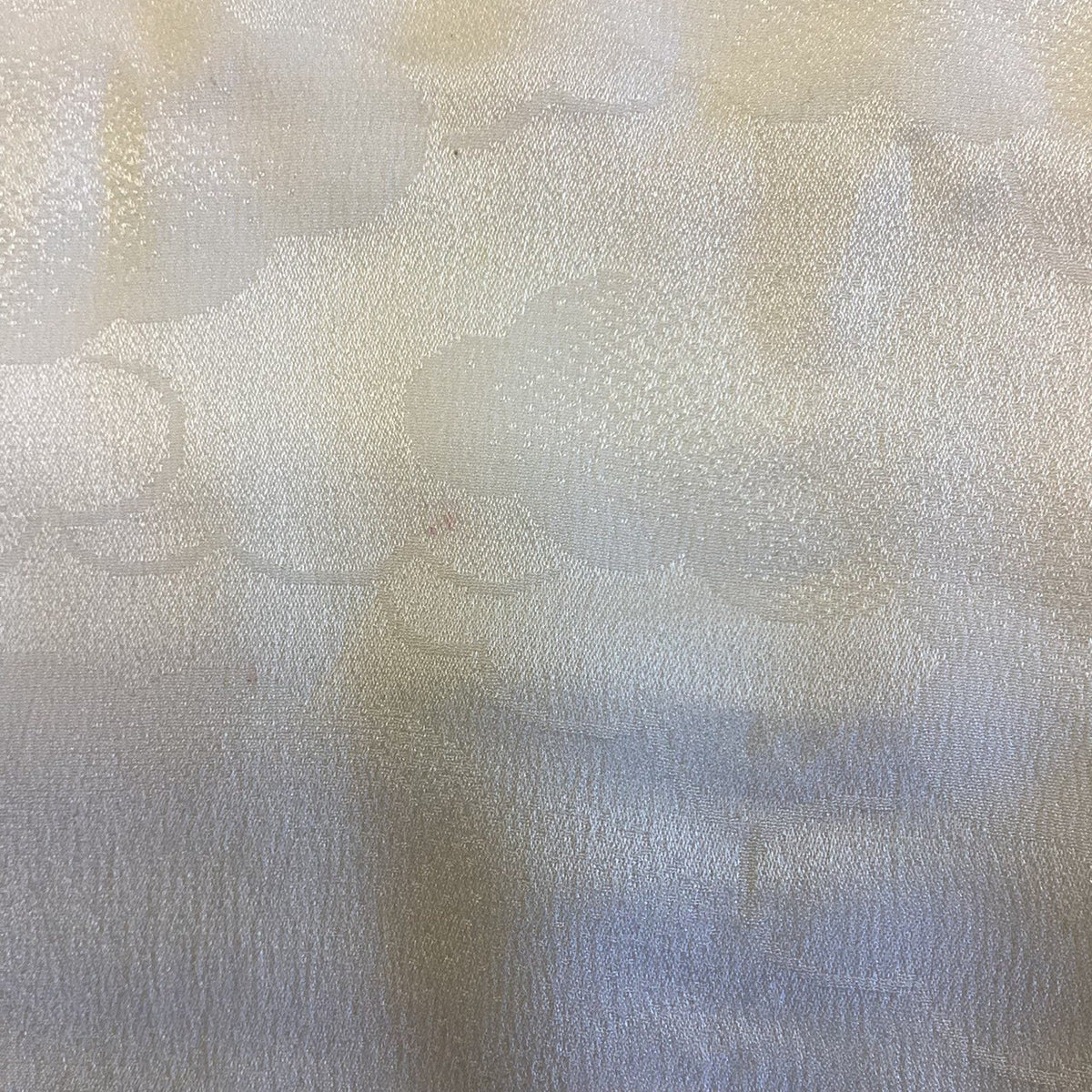 ［9212］帯締め 帯揚げ セット 雲取文様 白 銀糸 正絹 着物 帯絞め