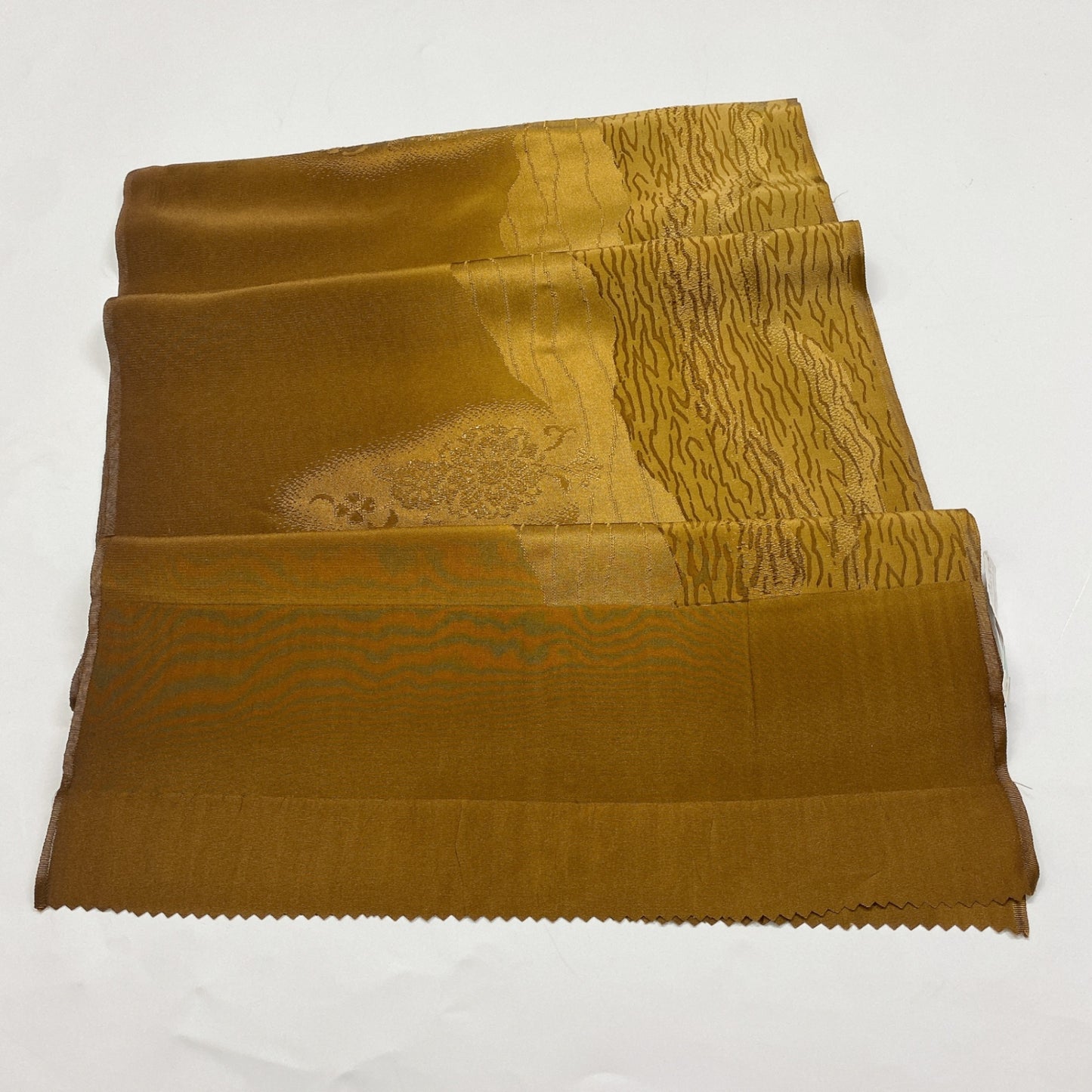 ［8347］帯締め 帯揚げ セット 草花霞文様 金糸 正絹 着物 帯絞め