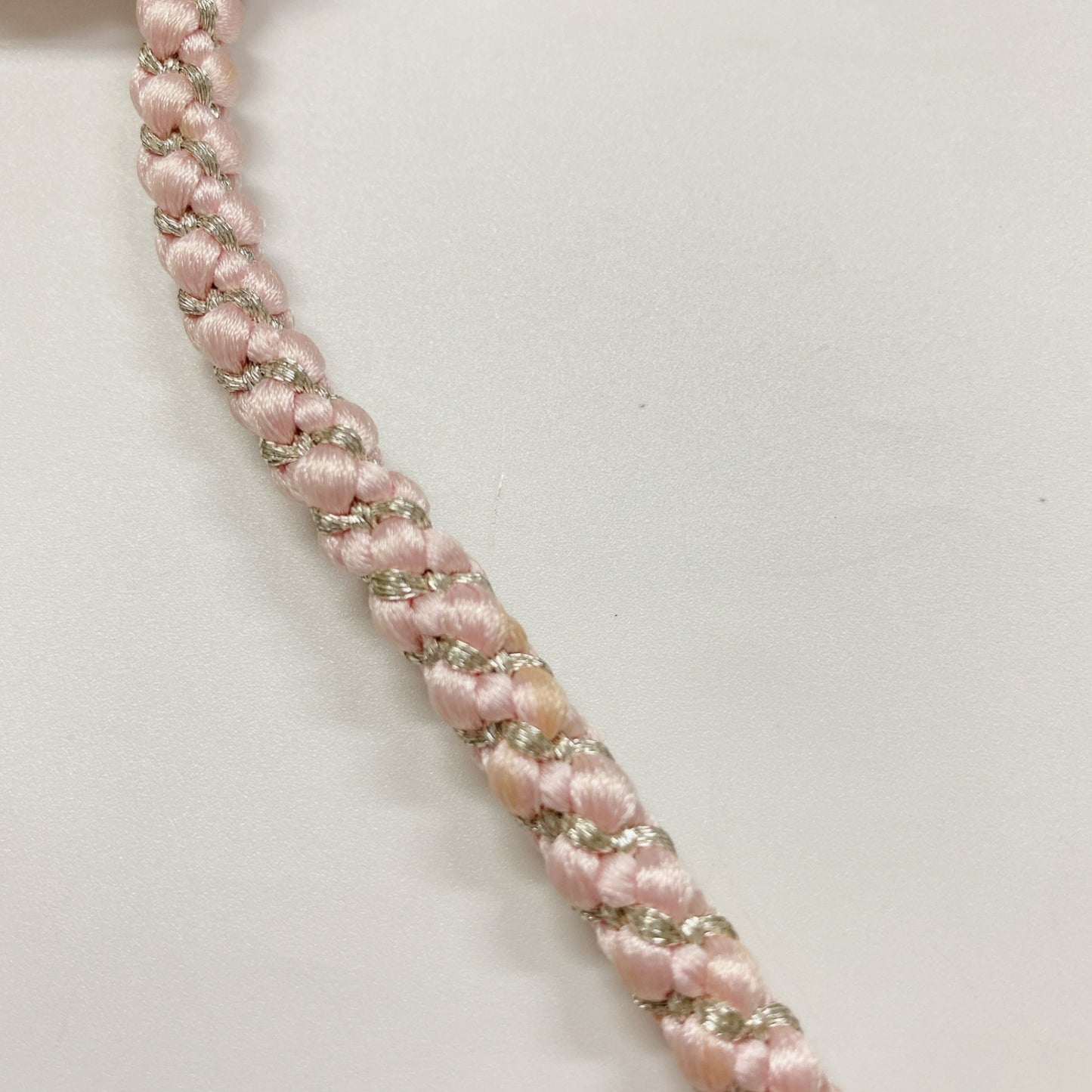 ［8321］帯締め 帯揚げ セット 楓草花文様 銀糸 正絹 着物 帯絞め