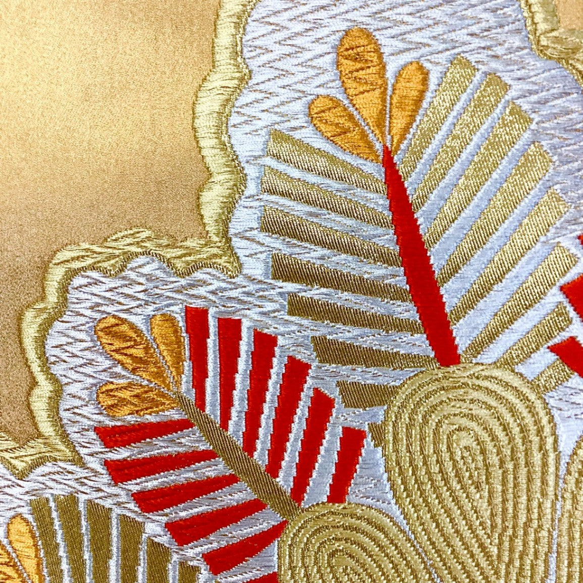 ［8818］袋帯 松吉祥文様 金銀糸 六通 正絹 着物 フォーマル