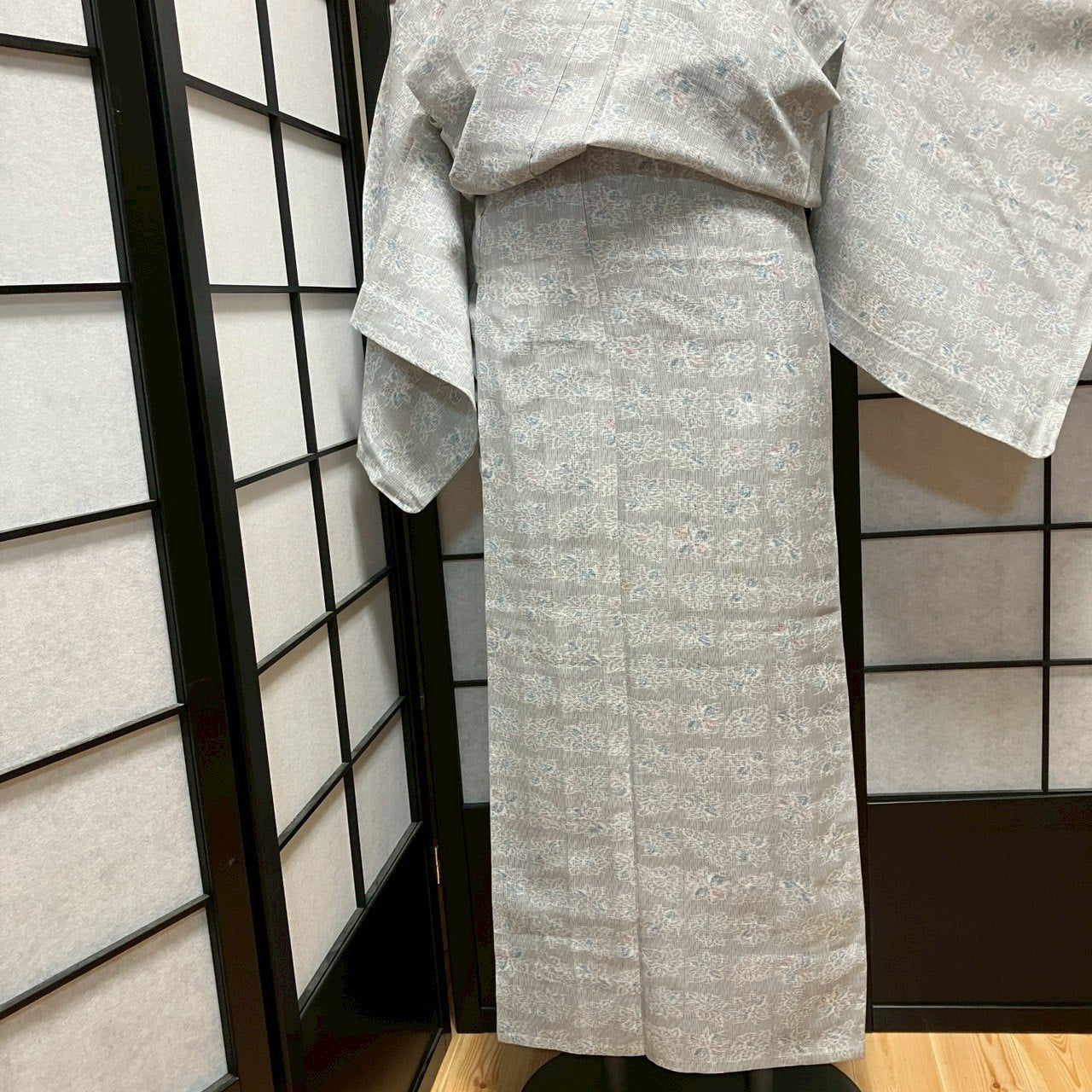 ［9489］浴衣 花吉祥文様 ゆかた レディース 綿 リメイク