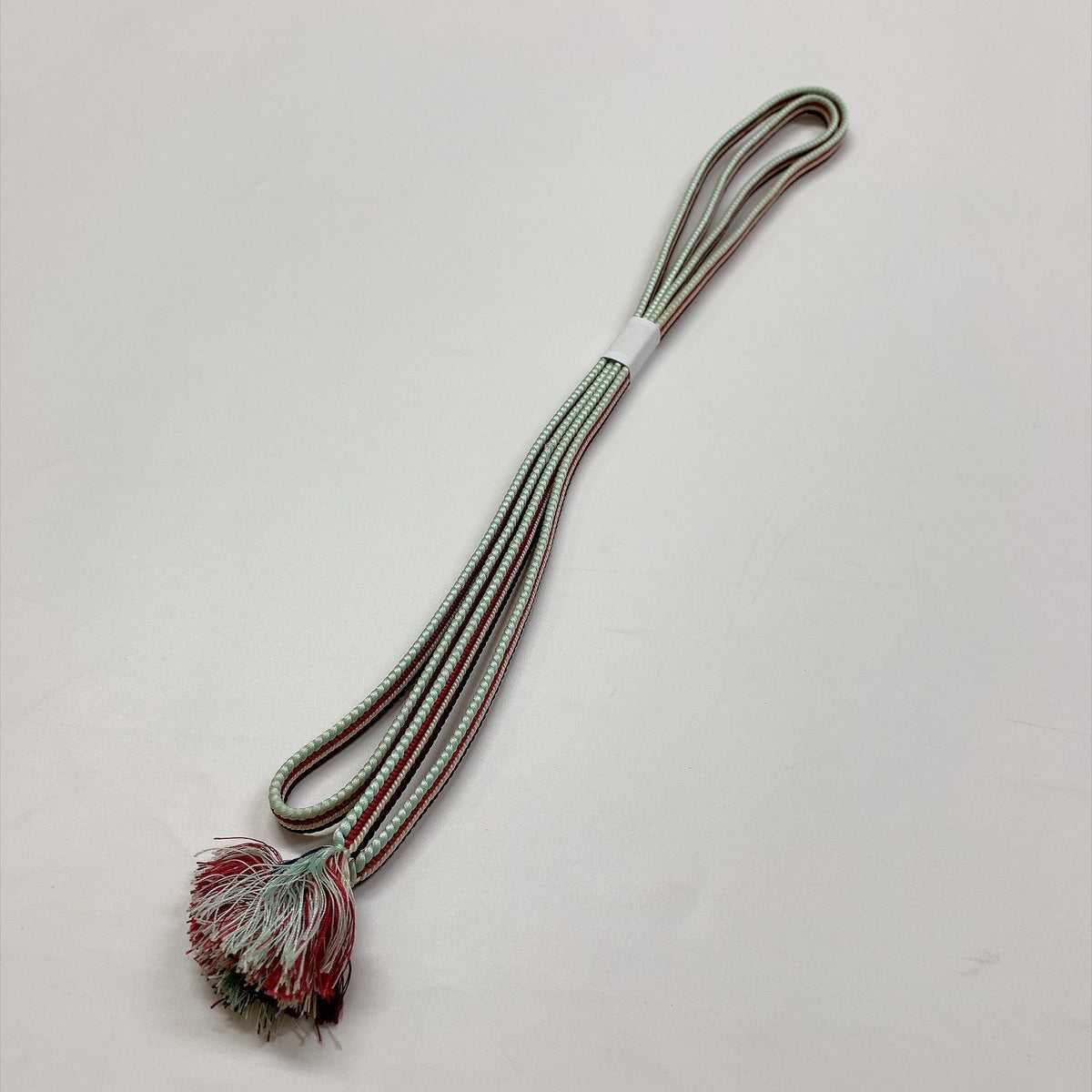 ［9771］帯締め 帯揚げ セット 梅鉢文様 金彩 逸品 正絹 着物 帯絞め