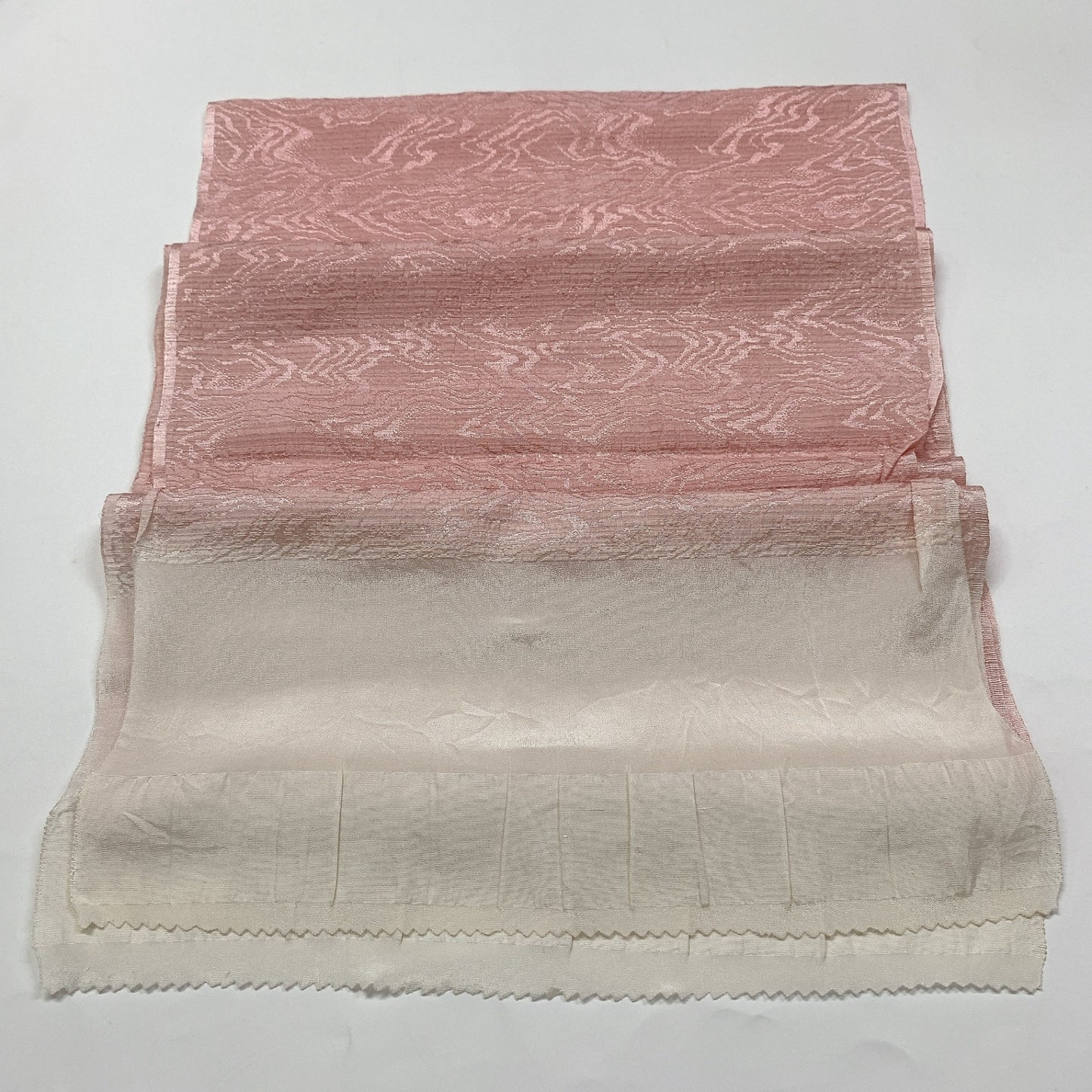 9015# Japanese Kimono Accessory Vintage Obiage and Obijime 2-piece Set Silk