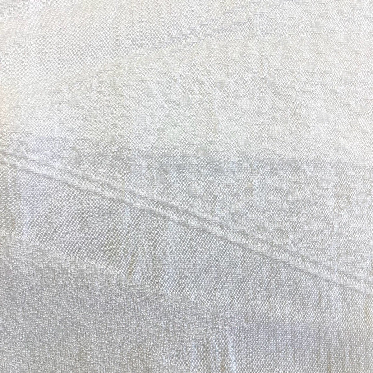 ［9225］帯締め 帯揚げ セット 流水地紋 白 正絹 着物 帯絞め